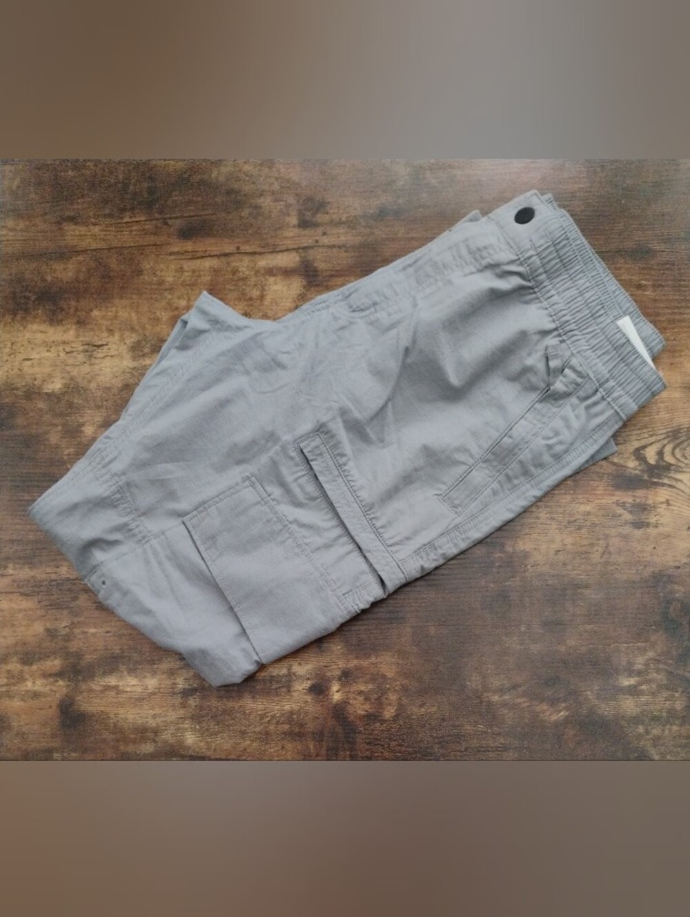 H&M Light Gray Cargo Pants with Side Pockets